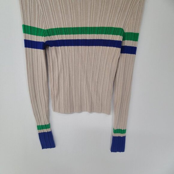 BDG Women's Long Sleeve Knit Pullover Top Size S Cream, Casual Edgy - Picture 3 of 9